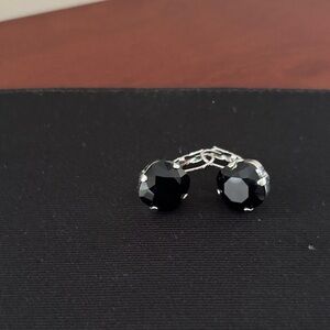 Sabika Black Crystal Earrings